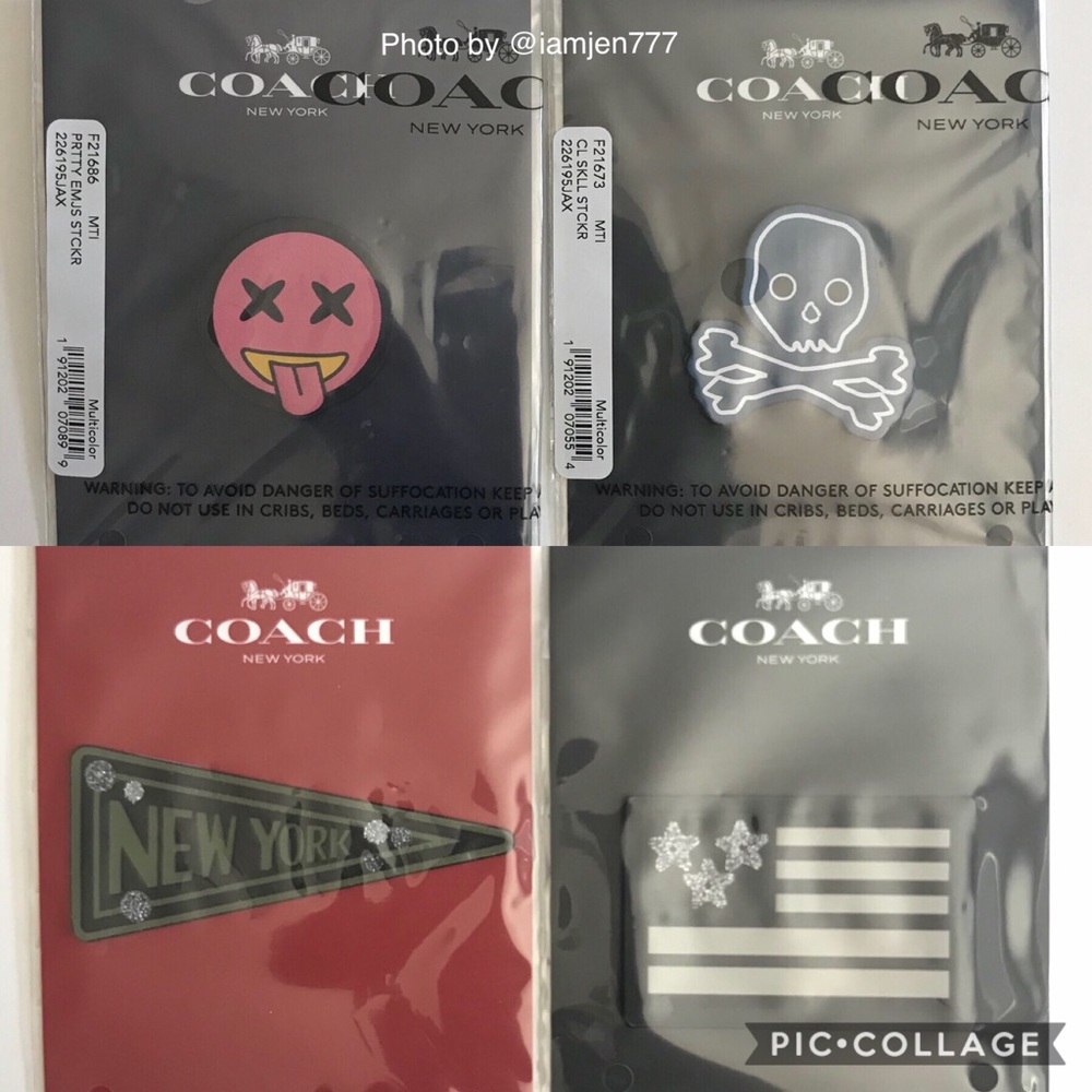 Genuine Leather Coach Sticker Bundle